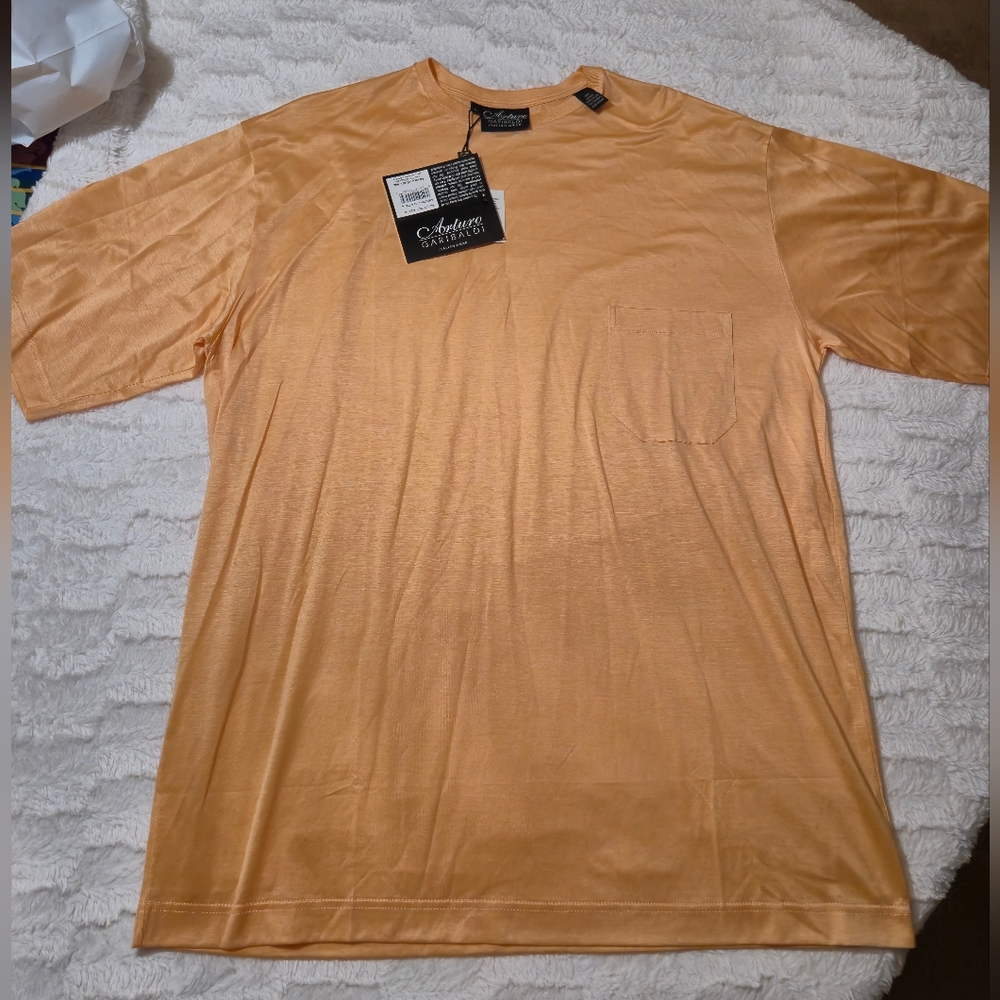 Men's Peach Short Sleeve‎ Tee